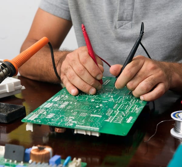 Repairing a safety sensor circuit board for a gate