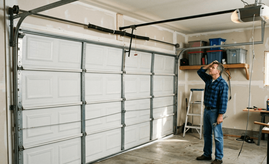 how to fix a garage door