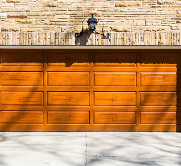 Garage door track repair