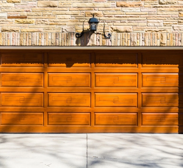 Garage door track repair