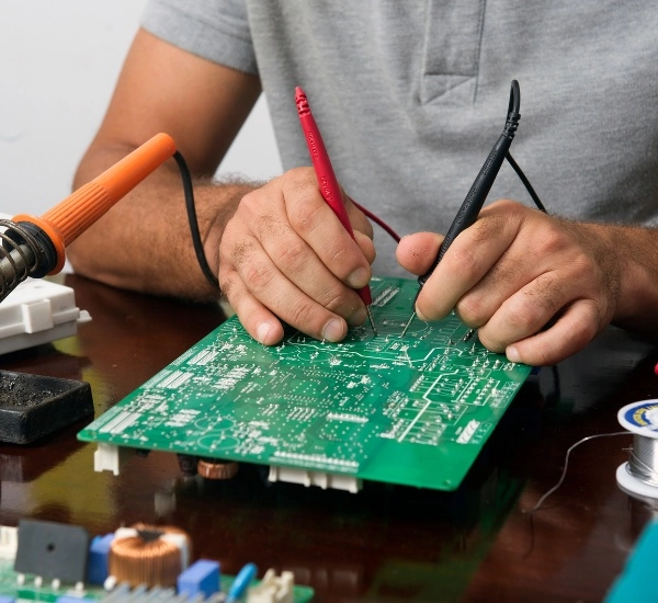 Repairing a safety sensor circuit board for a gate